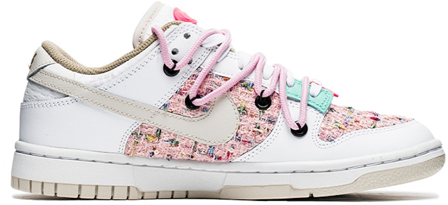 (W) 나이키 덩크 로우 '발렌타인데이 화이트 핑크' (커스텀) DX6060-121(TeamB-女款小香风白粉I-BOX) Order (W) 나이키 덩크 로우 '발렌타인데이 화이트 핑크' (커스텀) DX6060-121(TeamB-女款小香风白粉I-BOX)