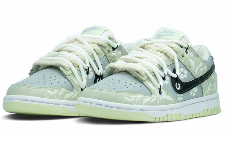 Lookbook (W) [Kasut Khusus] Nike Dunk Low 'Hari Valentine Camellia' DD1503-600(TeamA-花纹绿灰S-BOX)
