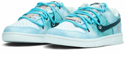 (W) 나이키 덩크 로우 '발렌타인 로즈 스카이 그라데이션' (커스텀) DD1503-109(TeamA-蓝玫瑰S-BOX) Lookbook (W) 나이키 덩크 로우 '발렌타인 로즈 스카이 그라데이션' (커스텀) DD1503-109(TeamA-蓝玫瑰S-BOX)