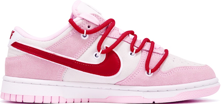 (W) 나이키 덩크 로우 '발렌타인데이 화이트-핑크' (커스텀) DV3054-600(TeamTen-女款爱心粉) Lookbook (W) 나이키 덩크 로우 '발렌타인데이 화이트-핑크' (커스텀) DV3054-600(TeamTen-女款爱心粉)