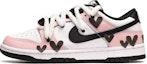 Lookbook 【客製球鞋】Nike Dunk Low 情人節 卡斯製造 粉色熊貓 光變愛心 低幫 板鞋 女款 黑白粉