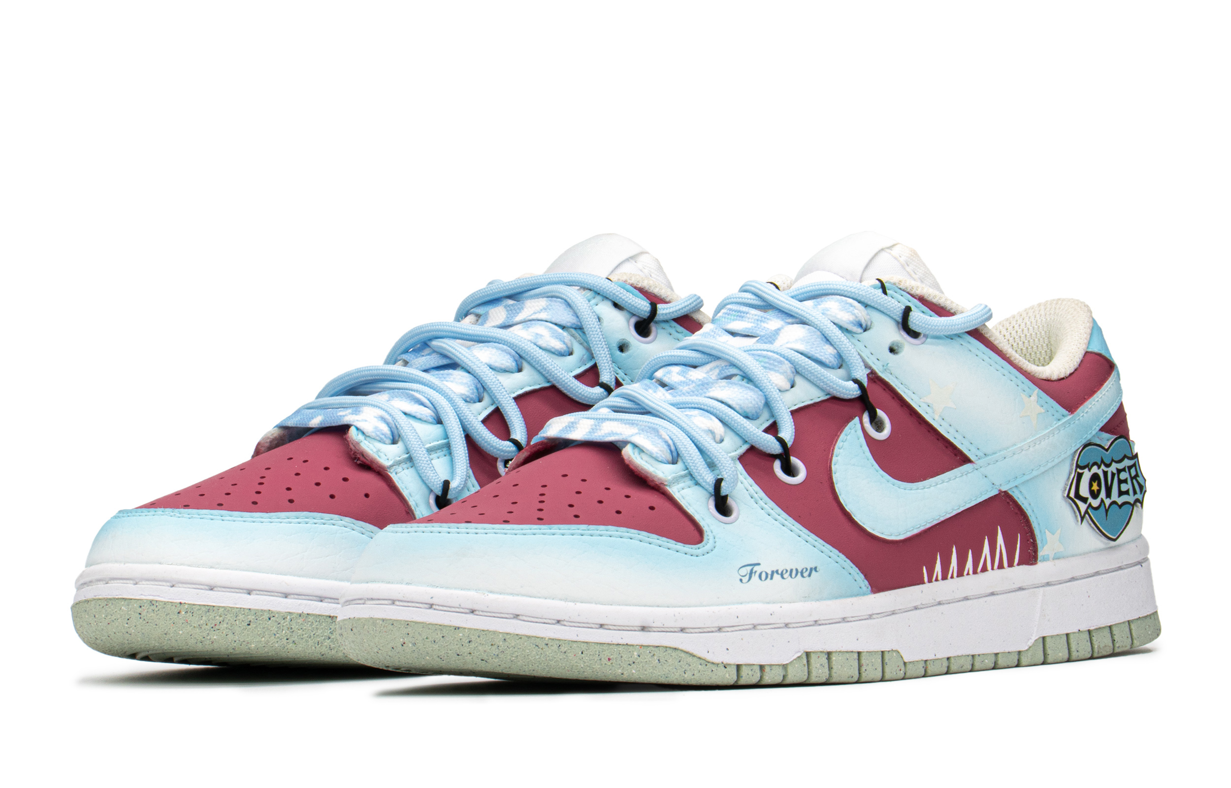 Lookbook (W) ナイキ ダンク LOW "バレンタイン ピンクブルー" (Nike Dunk LOW "Barentain Pinkuburū") DN1431-102(TeamA-DK糖果星心女S-BOX)