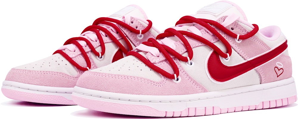 (W) 나이키 덩크 로우 '발렌타인데이 화이트-핑크' (커스텀) DV3054-600(TeamTen-女款爱心粉) Shop (W) 나이키 덩크 로우 '발렌타인데이 화이트-핑크' (커스텀) DV3054-600(TeamTen-女款爱心粉)