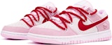 Shop (W) 나이키 덩크 로우 '발렌타인데이 화이트-핑크' (커스텀) DV3054-600(TeamTen-女款爱心粉)