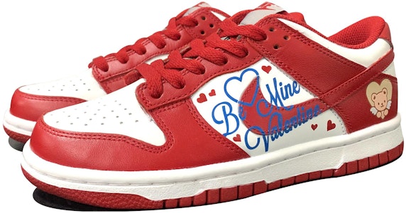 【定製球鞋】Nike Dunk Low 情人節 甜心小熊 低筒 板鞋 女款 紅白 Shop 【定製球鞋】Nike Dunk Low 情人節 甜心小熊 低筒 板鞋 女款 紅白