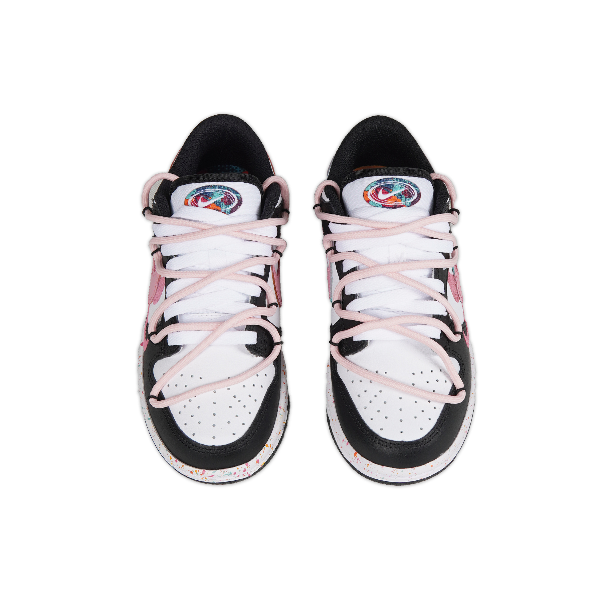 Shop (W) Zapatillas Nike Dunk Low 'San Valentín Negro-Rosa Swoosh' FD4623-131(TeamP-女款黑粉彩点)