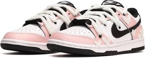 【客製球鞋】Nike Dunk Low 情人節 卡斯製造 粉色熊貓 光變愛心 低幫 板鞋 女款 黑白粉 Purchase 【客製球鞋】Nike Dunk Low 情人節 卡斯製造 粉色熊貓 光變愛心 低幫 板鞋 女款 黑白粉