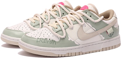 (W) 나이키 덩크 로우 '바닐라 아이스크림' (커스텀) DX6060-121(TeamThree-女款香草绿白) Lookbook (W) 나이키 덩크 로우 '바닐라 아이스크림' (커스텀) DX6060-121(TeamThree-女款香草绿白)