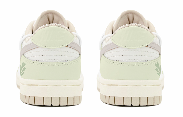 Shop (W) [Zapatillas Personalizadas] Nike Dunk Low 'Vainilla Pudding Blanco Verde' DX5930-001(TeamK-香草布丁)