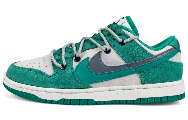 Buy (W) [Kasut Custom] Nike Dunk Low 'Vintage Kelabu Hijau Patchwork' DO9457-101(TeamNine-灰绿拼色)