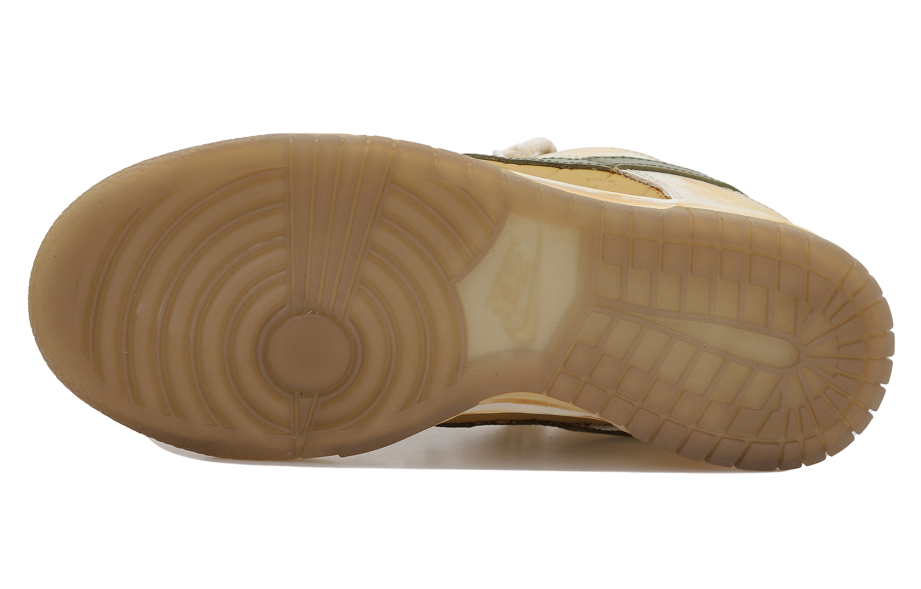 Shop 【客製化球鞋】Nike Dunk Low OKHR 復古風做舊解構 摩卡咖啡色 橄欖綠 麻繩 字體 防滑耐磨 低筒 滑板鞋 女款 黃棕色