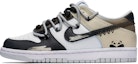 Buy 【客製化球鞋】Nike Dunk 美式復古 熊貓 黑腳趾 卡其 做舊 舒適 低筒 板鞋 女款 棕白