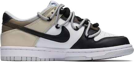 【客製化球鞋】Nike Dunk 美式復古 熊貓 黑腳趾 卡其 做舊 舒適 低筒 板鞋 女款 棕白 Lookbook 【客製化球鞋】Nike Dunk 美式復古 熊貓 黑腳趾 卡其 做舊 舒適 低筒 板鞋 女款 棕白