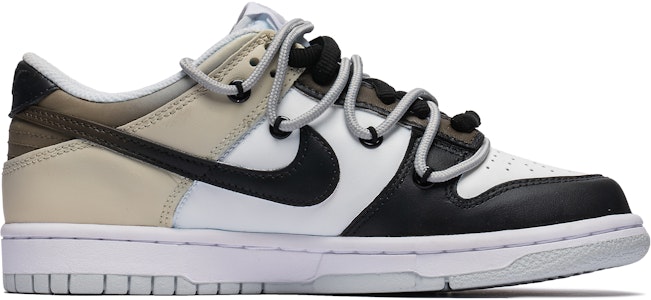 【客製化球鞋】Nike Dunk 美式復古 熊貓 黑腳趾 卡其 做舊 舒適 低筒 板鞋 女款 棕白 Lookbook 【客製化球鞋】Nike Dunk 美式復古 熊貓 黑腳趾 卡其 做舊 舒適 低筒 板鞋 女款 棕白