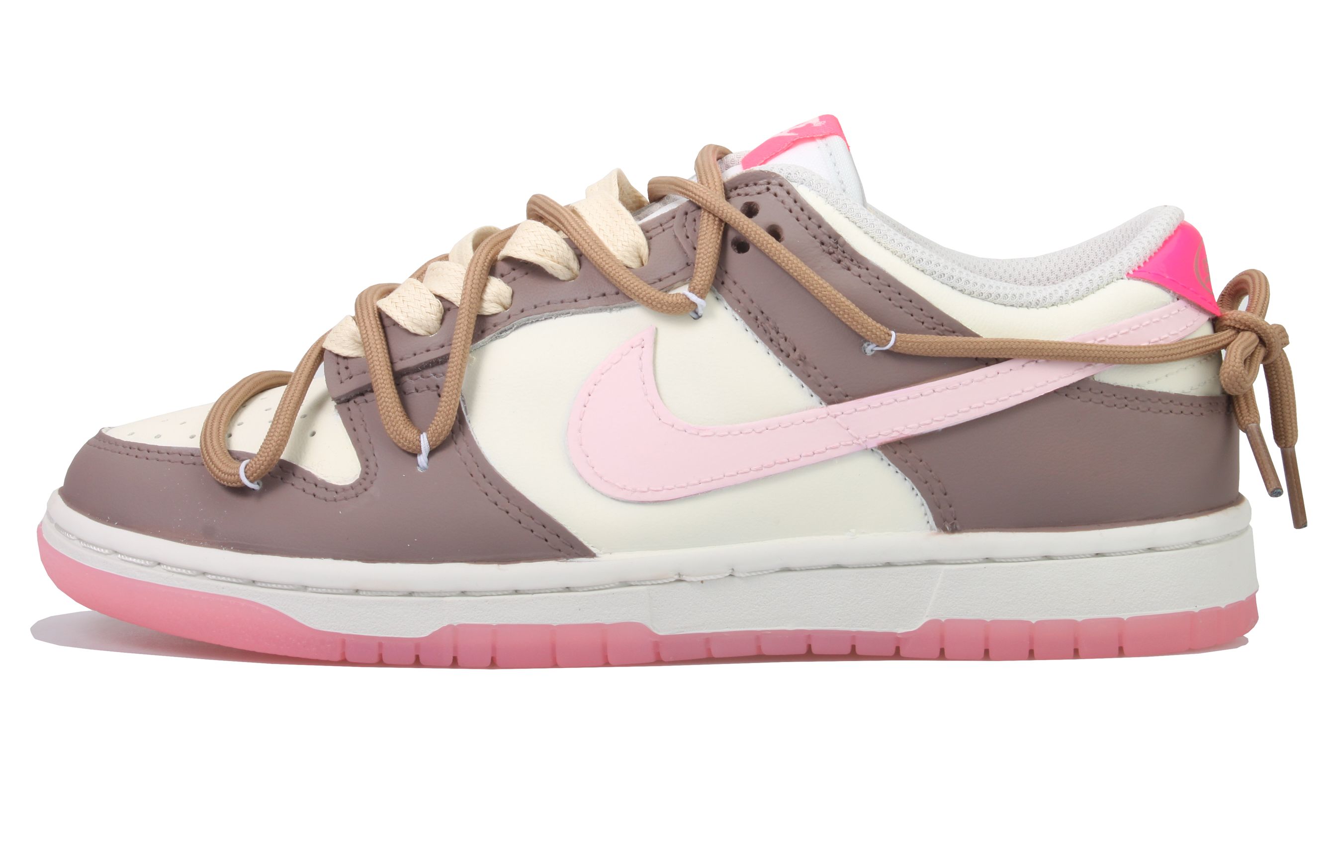 Buy (W) Zapatillas Nike Dunk Low 'Vlad Dopamina Blanco Rosa Marrón' FN3451-161(Team33-乌木玫瑰-女款)