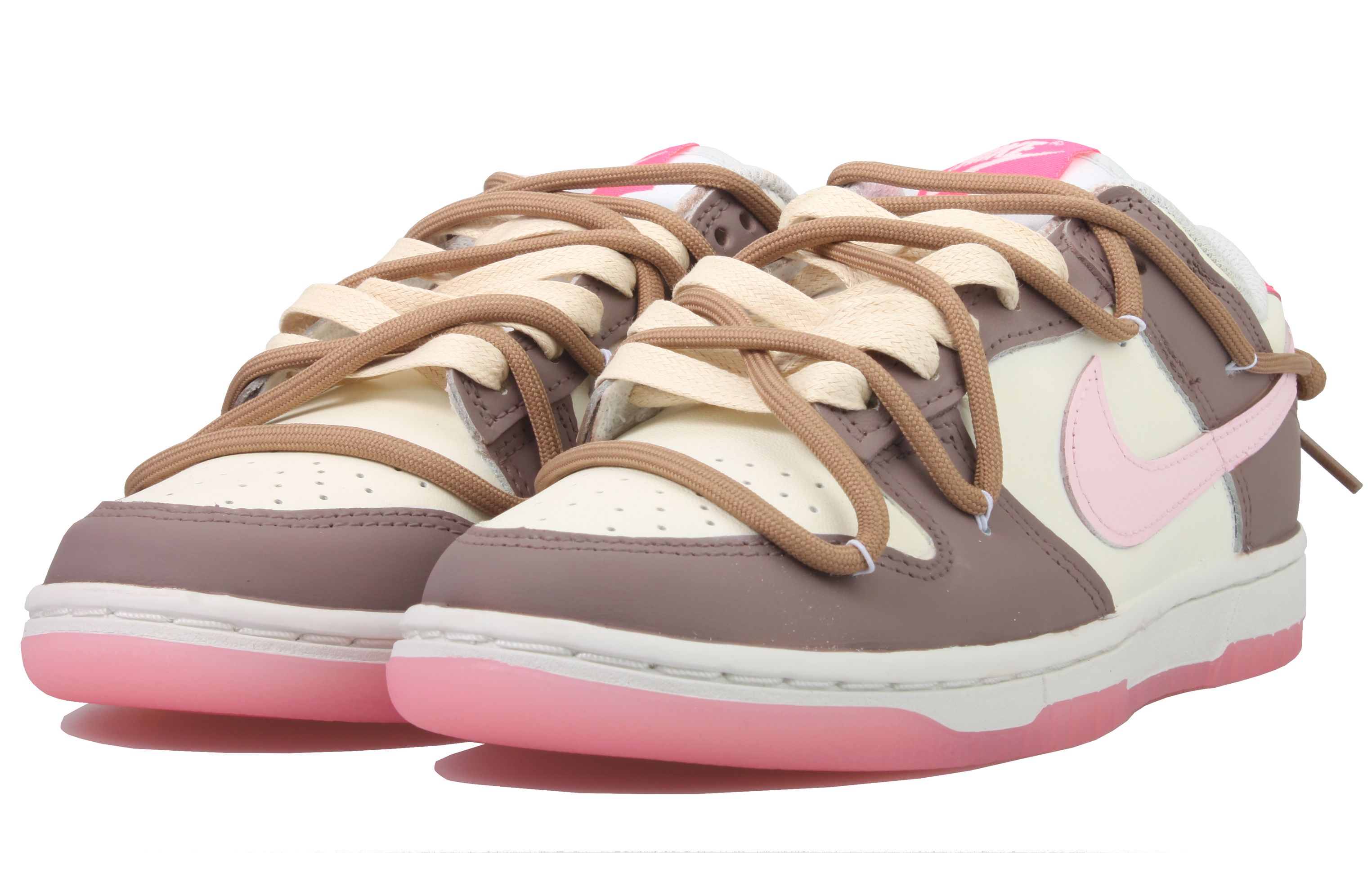 Lookbook (W) Zapatillas Nike Dunk Low 'Vlad Dopamina Blanco Rosa Marrón' FN3451-161(Team33-乌木玫瑰-女款)