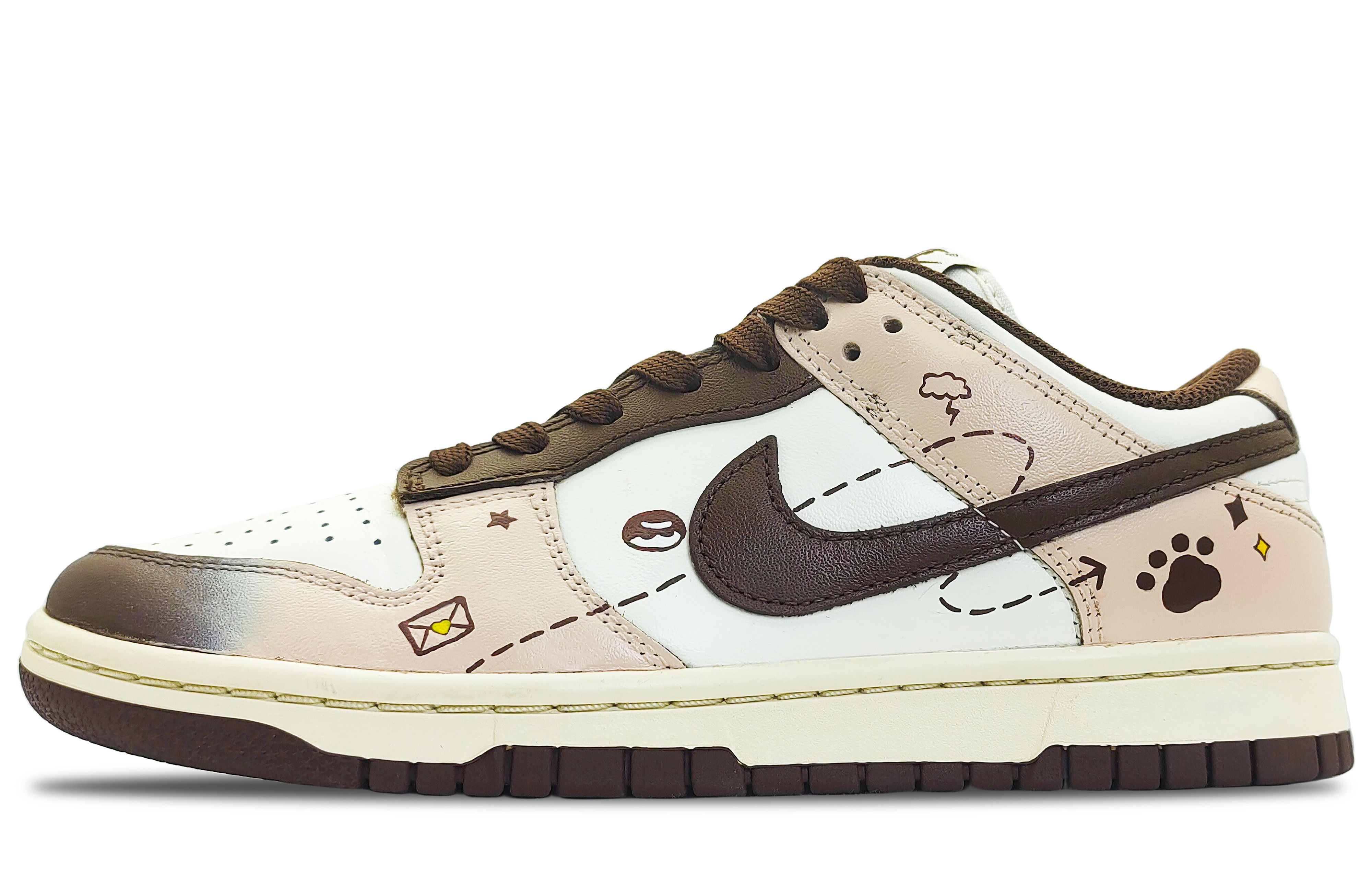 Buy (W) Nike Dunk Low カスタム「ウォームブラウン」 DD1503-124(Team188-可爱小熊-棕白)