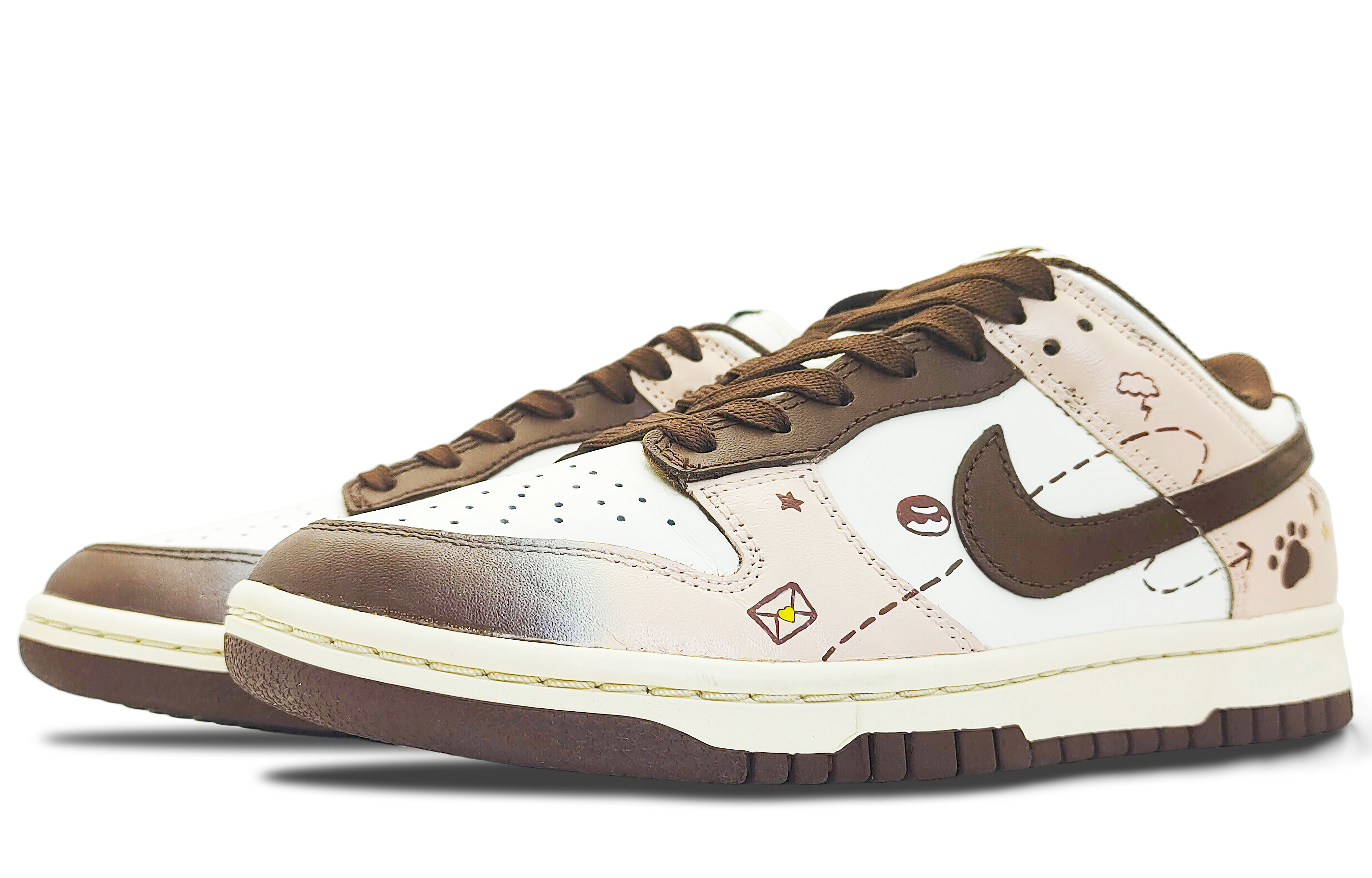Shop (W) Nike Dunk Low カスタム「ウォームブラウン」 DD1503-124(Team188-可爱小熊-棕白)