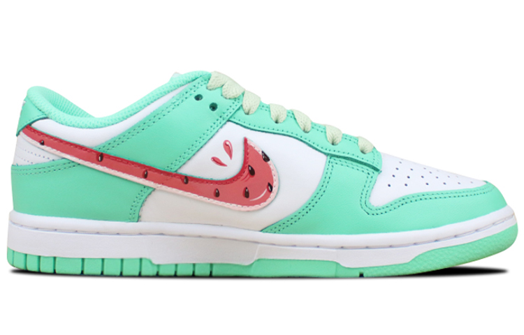 Order (W) [Sepatu Custom] Nike Dunk Low 'Watermelon Tiffany Hijau' DD1503-105(Team叁-女款蒂芙尼绿夏日西瓜)