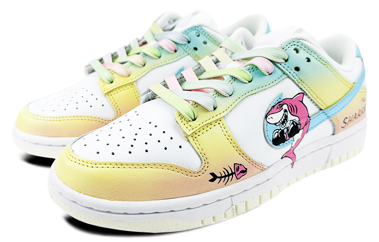 Lookbook (W) Nike Dunk Low "Tiburón Arcoíris" (Personalizadas) DD1503-121(Team47-女款鲨鱼西海岸)