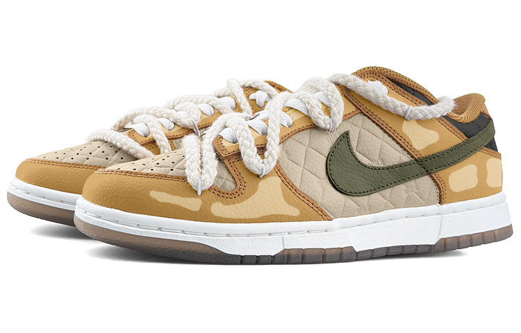 Lookbook (W) [Kasut Custom] Nike Dunk Low 'Deconstructed Coklat Gandum Khaki' DX3374-700-458410