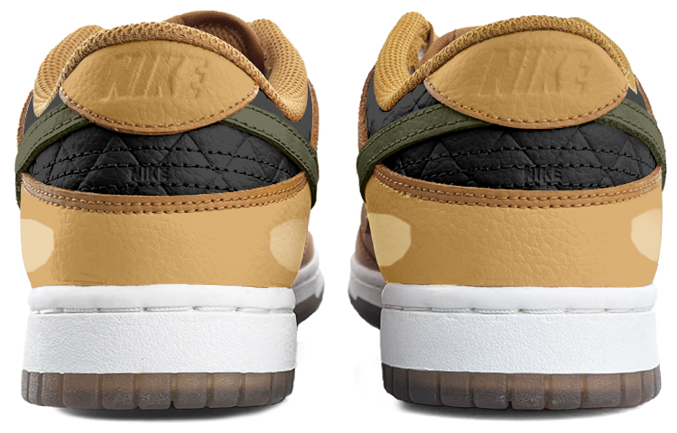 Shop (W) [Kasut Custom] Nike Dunk Low 'Deconstructed Coklat Gandum Khaki' DX3374-700-458410