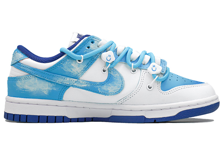 Order (W) [Kasut Custom] Nike Dunk Low 'Putih dan Merah Universiti' DD1503-119(Team27-女款蓝天白云蓝白橙)