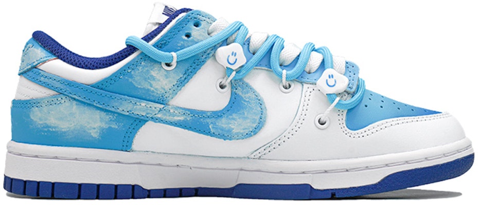 (W) 나이키 덩크 로우 '화이트/유니버시티 레드' (커스텀) DD1503-119(Team27-女款蓝天白云蓝白橙) Order (W) 나이키 덩크 로우 '화이트/유니버시티 레드' (커스텀) DD1503-119(Team27-女款蓝天白云蓝白橙)