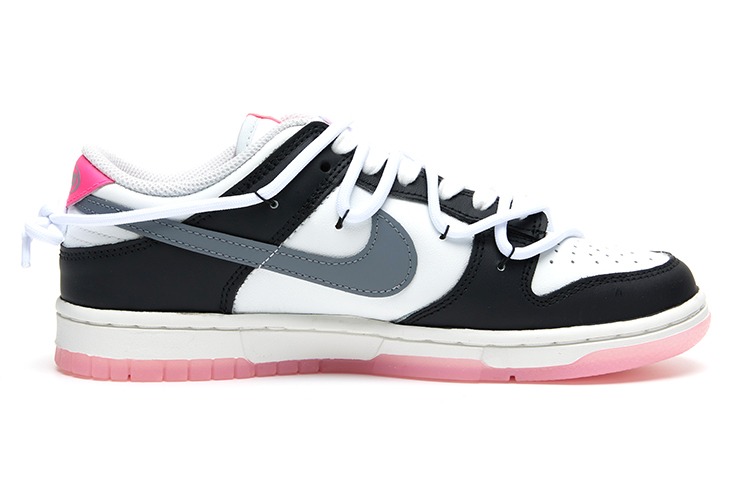 Order (W) [Zapatillas Personalizadas] Nike Dunk Low 'Blanco Negro Rosa' FN3451-161(Team15-甜心幽灵)