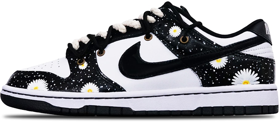 (W) 나이키 덩크 로우 '화이트/블랙 데이지' (커스텀) DD1503-101(TeamT-小雏菊黑白S-BOX) Order (W) 나이키 덩크 로우 '화이트/블랙 데이지' (커스텀) DD1503-101(TeamT-小雏菊黑白S-BOX)