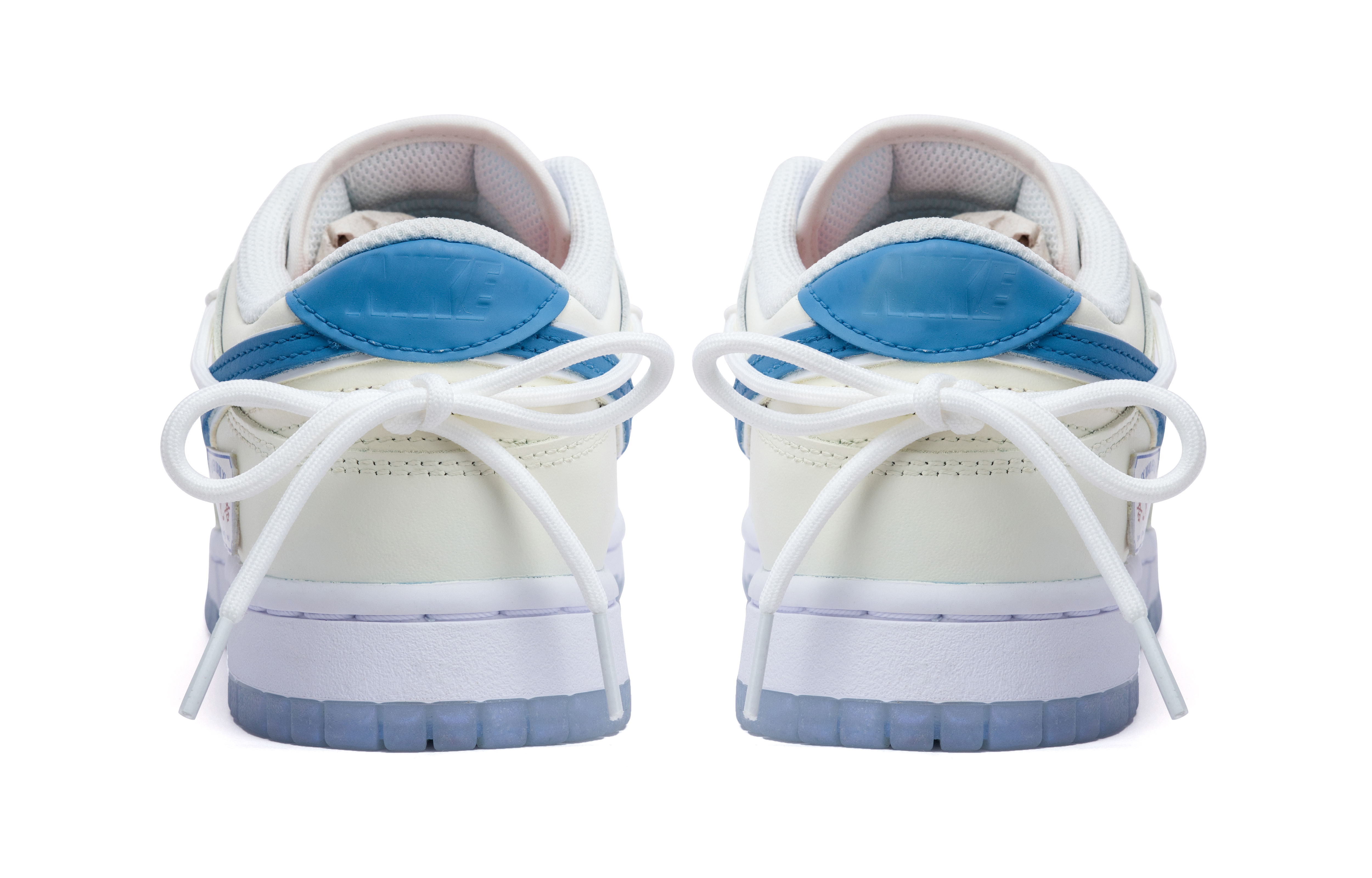 Shop (W) [Zapatillas Personalizadas] Nike Dunk Low 'Blanco Azul' FJ7743-194(Team44-出门见喜)