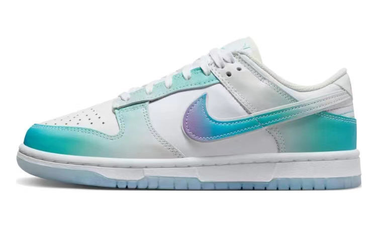 Sizing (W) [Zapatillas Personalizadas] Nike Dunk Low 'Blanco Azul' FJ7743-194(Team44-出门见喜)