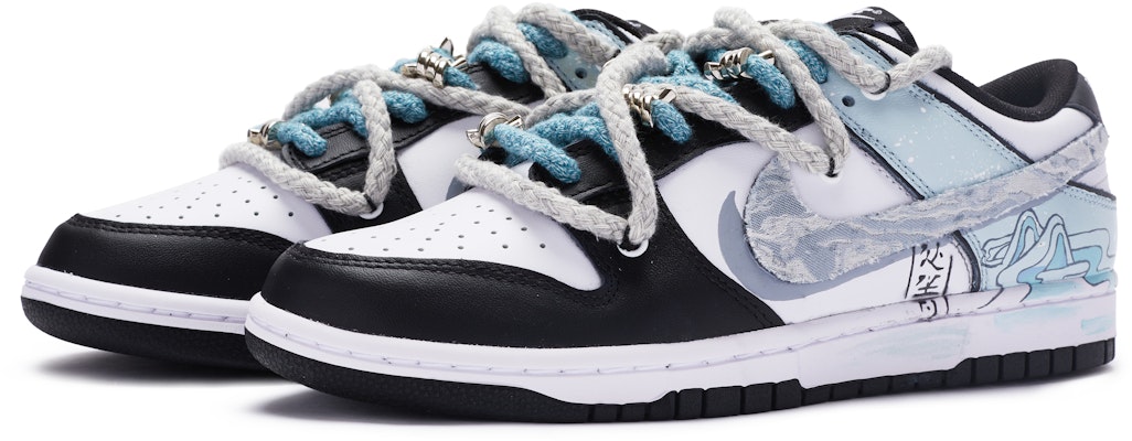 (W) Nike Dunk Low Blancas/Azules/Negras Pintadas a Mano DD1503-101(TeamR-女款处暑白蓝黑) Lookbook (W) Nike Dunk Low Blancas/Azules/Negras Pintadas a Mano DD1503-101(TeamR-女款处暑白蓝黑)