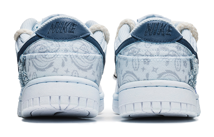 Shop (W) [カスタムシューズ] (レディース) ナイキ ダンク ロー 'ホワイトブルーデニムペイズリー' DJ9955-100(TeamB-女款腰果花白蓝B-BOX)