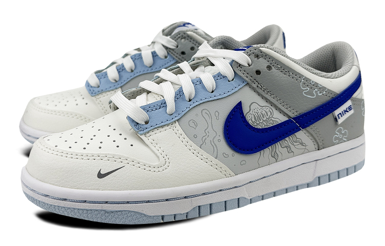 Lookbook (W) 나이키 덩크 로우 '화이트 블루 해파리' (커스텀) FB1843-141(Team叁-女款水母QD)