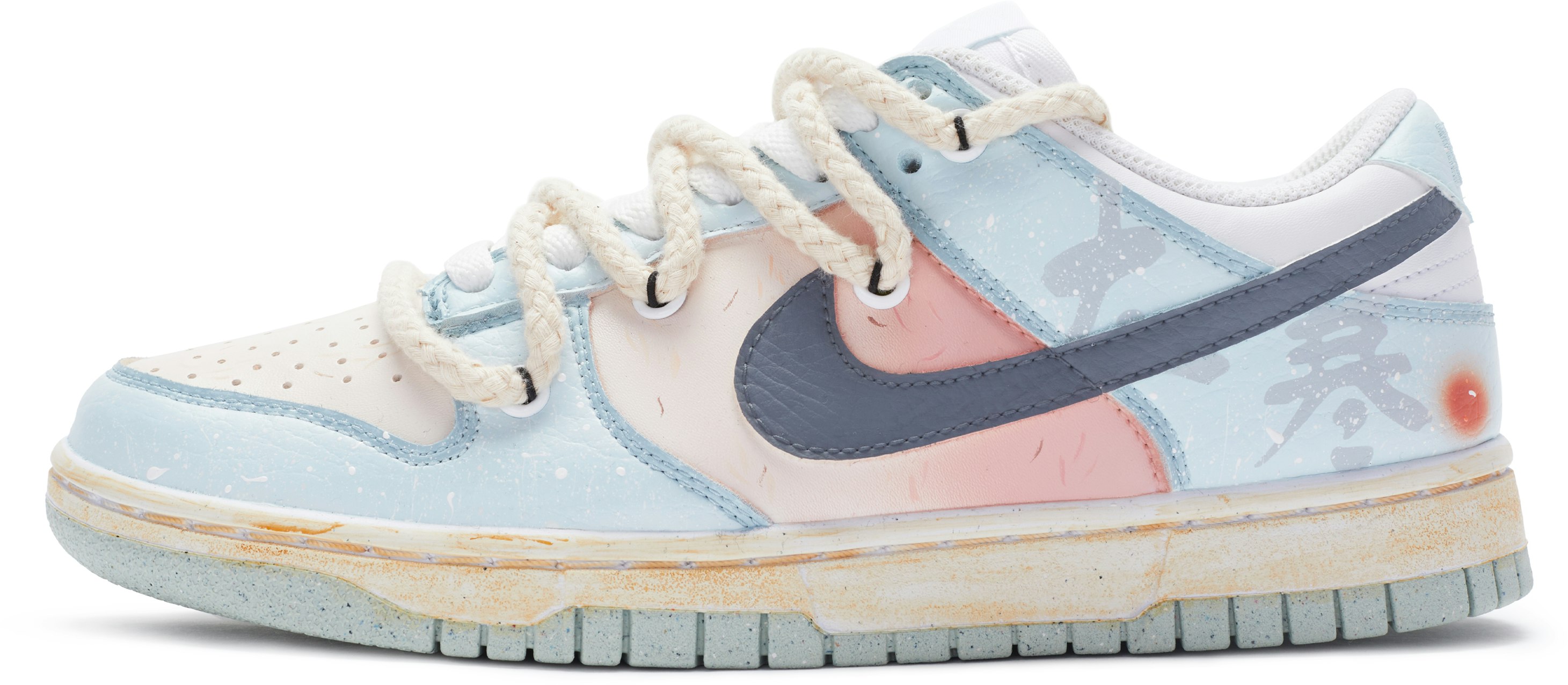custom-shoes-women-nike-dunk-low-white-blue-pink