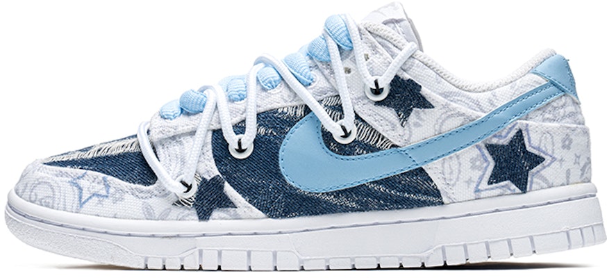 (W) Zapatillas Nike Dunk Low 'Blanco Azul Paisley Patchwork' DJ9955-100(TeamB-女款五角星白蓝) Buy (W) Zapatillas Nike Dunk Low 'Blanco Azul Paisley Patchwork' DJ9955-100(TeamB-女款五角星白蓝)