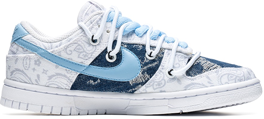 (W) Zapatillas Nike Dunk Low 'Blanco Azul Paisley Patchwork' DJ9955-100(TeamB-女款五角星白蓝) Order (W) Zapatillas Nike Dunk Low 'Blanco Azul Paisley Patchwork' DJ9955-100(TeamB-女款五角星白蓝)