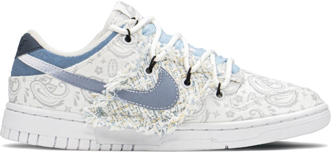 【訂製球鞋】Nike Dunk Low 減齡穿搭 小香風 禮盒 解構 腰果花 低幫 板鞋 女款 白藍 Order 【訂製球鞋】Nike Dunk Low 減齡穿搭 小香風 禮盒 解構 腰果花 低幫 板鞋 女款 白藍
