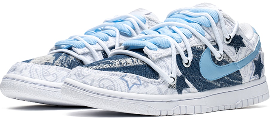 (W) Zapatillas Nike Dunk Low 'Blanco Azul Paisley Patchwork' DJ9955-100(TeamB-女款五角星白蓝) Lookbook (W) Zapatillas Nike Dunk Low 'Blanco Azul Paisley Patchwork' DJ9955-100(TeamB-女款五角星白蓝)