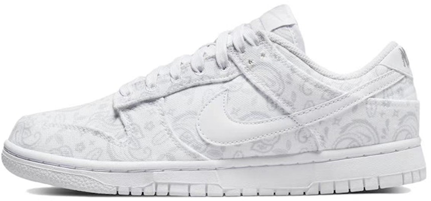 (W) Zapatillas Nike Dunk Low 'Blanco Azul Paisley Patchwork' DJ9955-100(TeamB-女款五角星白蓝) Details for (W) Zapatillas Nike Dunk Low 'Blanco Azul Paisley Patchwork' DJ9955-100(TeamB-女款五角星白蓝)