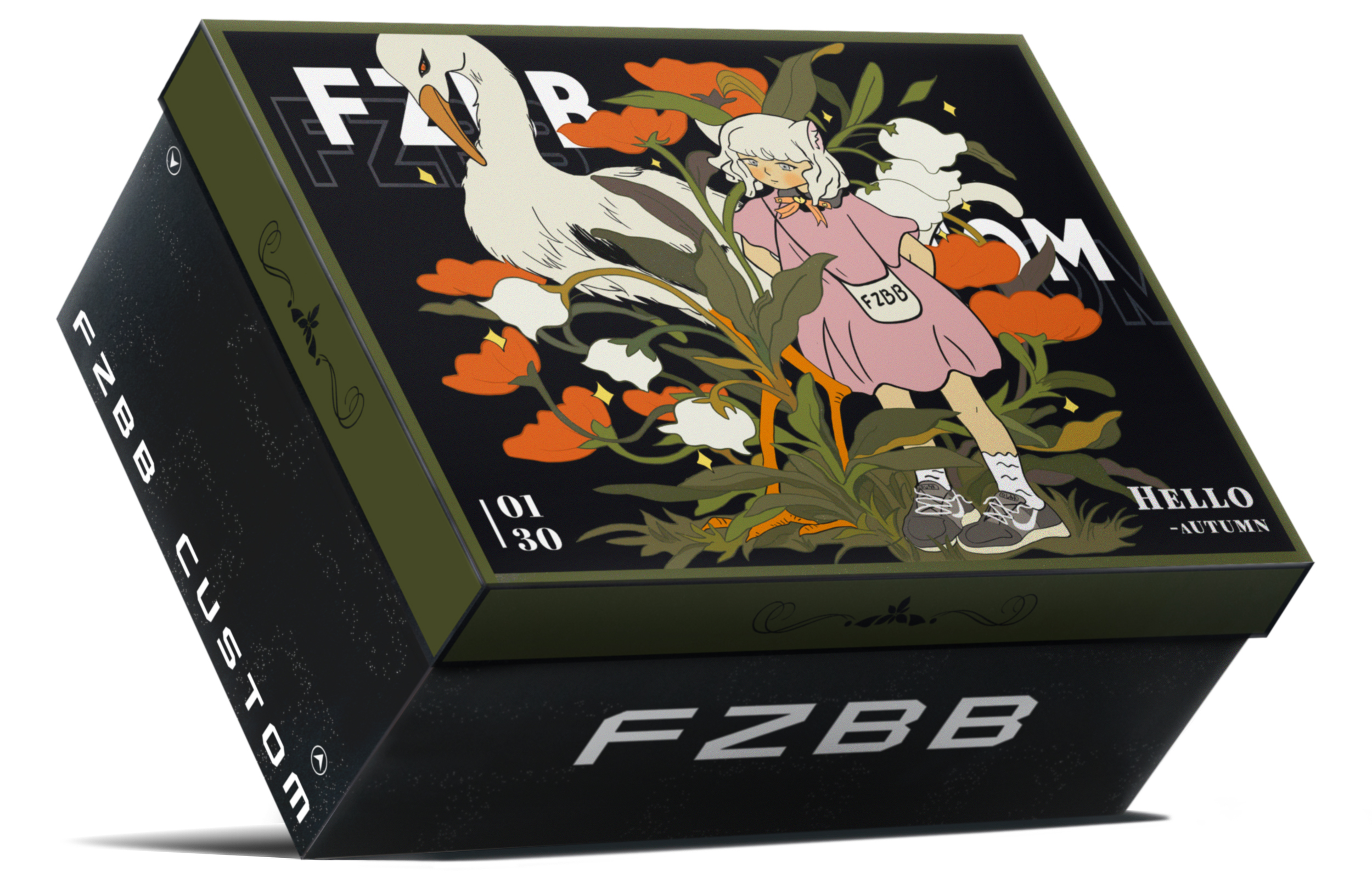 Details for 【訂製球鞋】Nike Dunk Low 減齡穿搭 小香風 禮盒 解構 腰果花 低幫 板鞋 女款 白藍