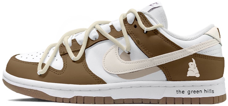 custom-shoes-women-nike-dunk-low-white-brown-coconut-latte