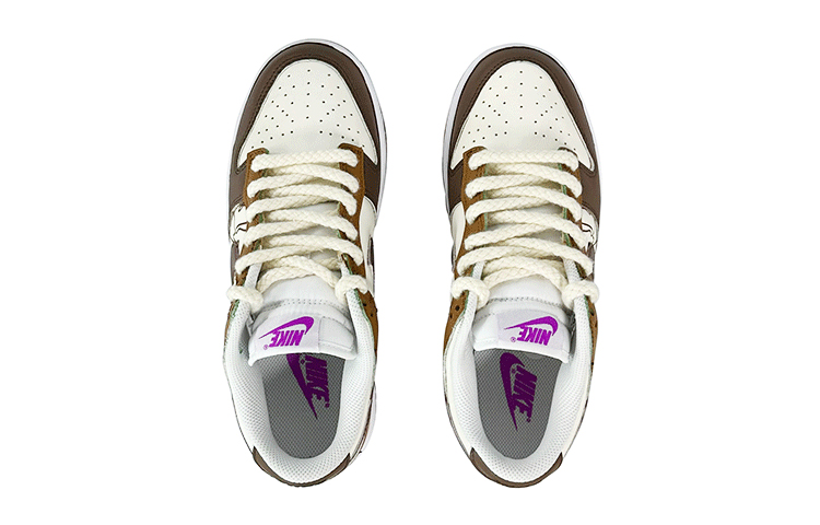 Shop (W) Kasut Nike Dunk Rendah 'Arnab Putih Coklat' [Kasut Tersuai] FD9922-151(TeamK-兔兔美式)