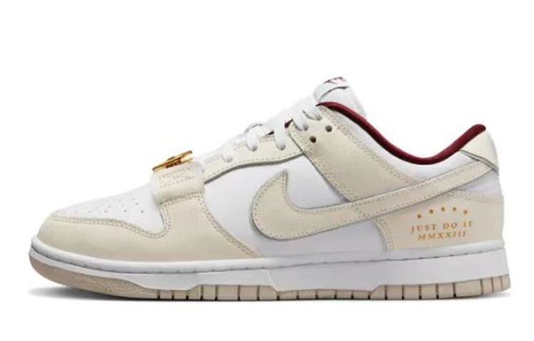 Purchase (W) [Sneakers Kustom] Nike Dunk Low 'Putih Coklat Dekonstruksi dengan Liontin Hati' DV1160-100(TeamK-巧克力曲奇)