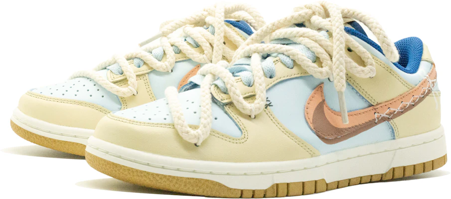 【訂製球鞋】Nike Dunk 白巧童心 特殊鞋盒百搭 小清新 防滑減震 低筒 版鞋 女款 淡黃色 Shop 【訂製球鞋】Nike Dunk 白巧童心 特殊鞋盒百搭 小清新 防滑減震 低筒 版鞋 女款 淡黃色