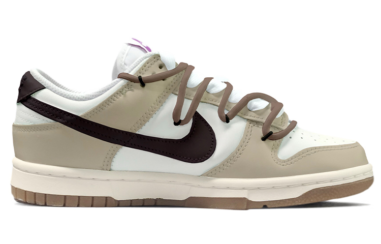 Order (W) 【カスタムシューズ】(女性用) ナイキ ダンク ロー 'ホワイト ココアブラウン' FD9922-151(TeamK-可可洛可)