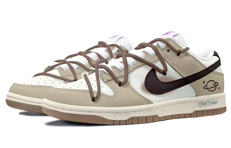 Lookbook (W) 【カスタムシューズ】(女性用) ナイキ ダンク ロー 'ホワイト ココアブラウン' FD9922-151(TeamK-可可洛可)