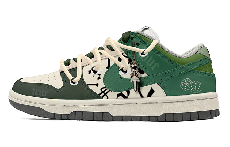 Buy (W) ナイキ ダンク LOW 白緑 デコン レース (Nike Dunk LOW Shiromidori Dekon Resu) DD1503-117(TeamK-庭芜绿筛)