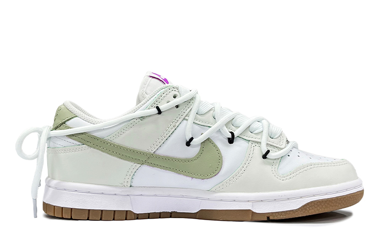 Order (W) 나이키 덩크 로우 '화이트 그린' (커스텀) FD9922-151(TeamK-青提山茶)